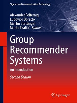 cover image of Group Recommender Systems